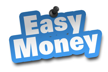 easy money concept 3d illustration isolated