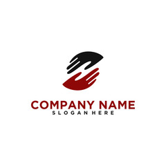 Help hand logo design