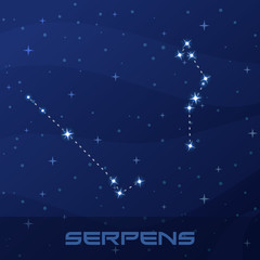 Constellation Serpens, Serpent Head and Tail