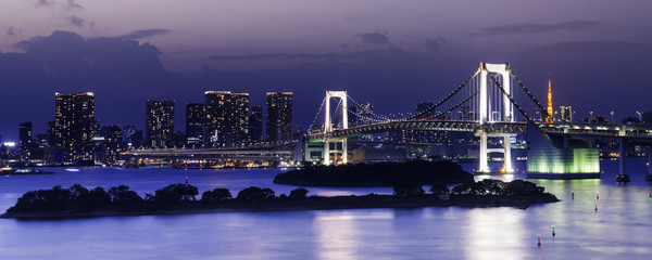 Tokyo Skyline, Rainbow Bridge View