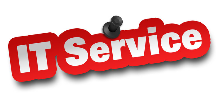 it service concept 3d illustration isolated