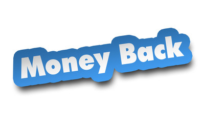 money back concept 3d illustration isolated