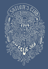 Hand Drawn Nautical Lettering