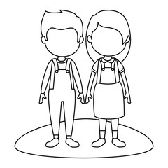 cute and little kids characters