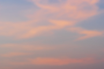 abstract blur of cloud and sunrise sky