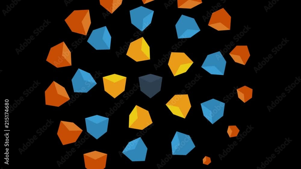 Poster cryptocurrency scheme concept. blockchain scheme, animation