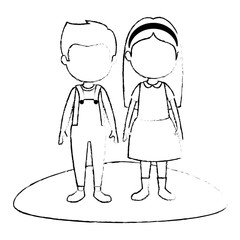 cute and little kids characters