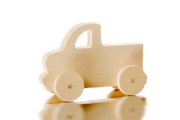 木製自動車のオモチャ