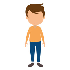 cute and little boy character