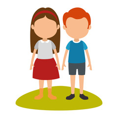 cute and little kids characters