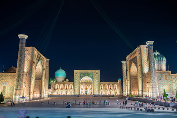 Registan Madrasahs at Samarkand, Uzbekistan