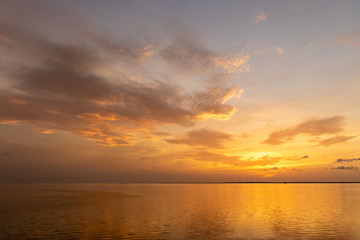Naklejka na ściany i meble Sunset Over the Gulf of Mexico