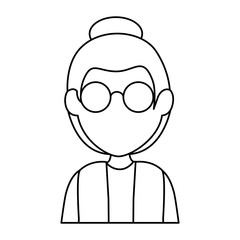 cute grandmother avatar character