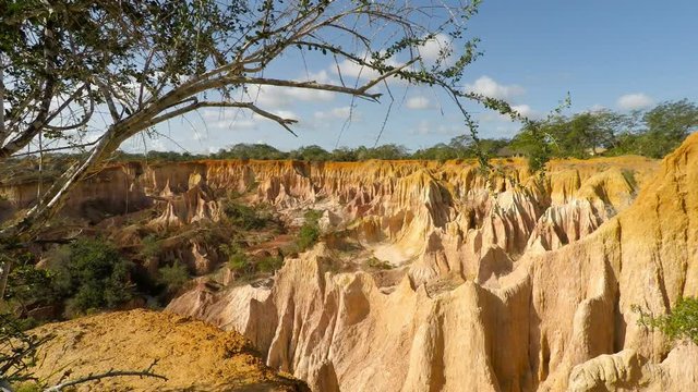 hells kitchen canyon in marafa in kenya
