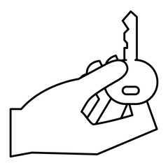 hand with key icon