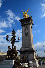 Fototapeta premium The famous Pont Alexandre III over the Seine in Paris