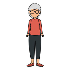 cute grandmother avatar character