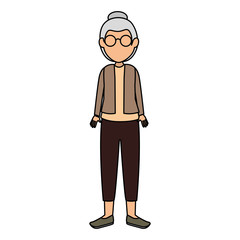 cute grandmother avatar character