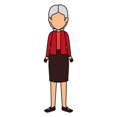 cute grandmother avatar character