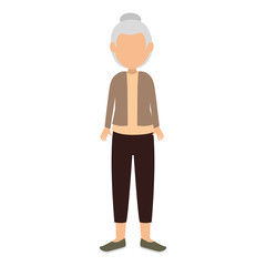 cute grandmother avatar character
