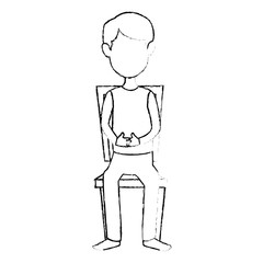 young man in the chair avatar character