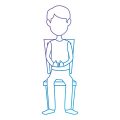 young man in the chair avatar character