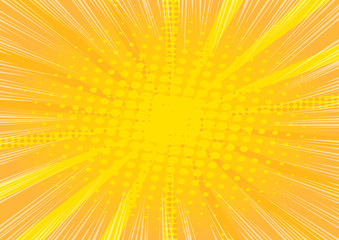 Vector illustrated retro comic background, pop art vintage style.