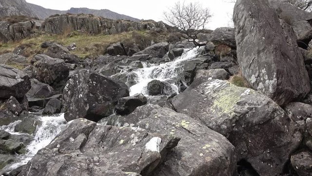 Waterfall by Ogwen Cottage, Snowdonia