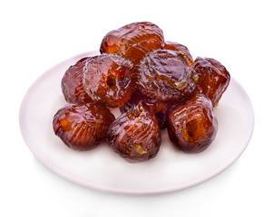 Thai dessert Sweet dried Chinese Jujube.