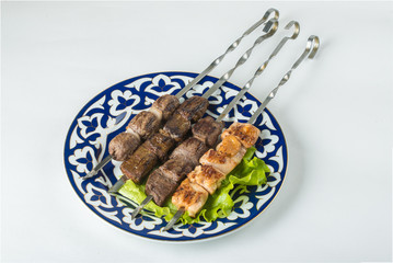 grilled assorted meat
