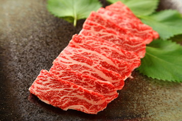 焼肉、ロース肉