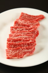 焼肉、ロース肉