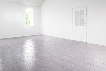 Renovated empty kitchen