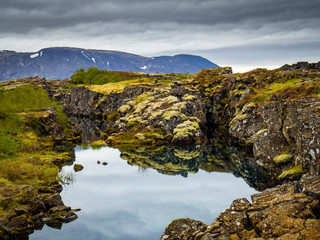Volcanic landscape in Iceland