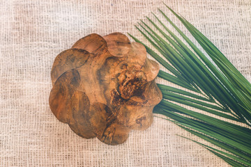 Wooden tableware. Pure teak wood. Dinnerware, kitchenware from Indonesia.