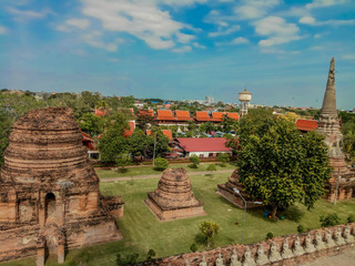 Wat Phra Si Sanphet temple in Ayutthaya Historical Park, a UNESCO world heritage site, Thailand.