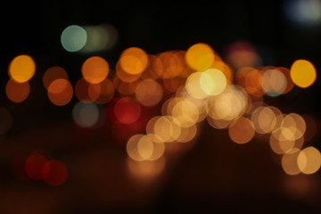 Background bokeh circle is abstract. Sparkling glitter Christmas and New Year celebrations