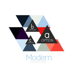 Triangle shape design abstract business logo icon design. Company logotype branding emblem idea