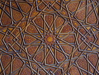 Ottoman Turkish  art with geometric patterns