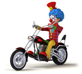 Naklejka na ściany i meble Fun clown - 3D Illustration
