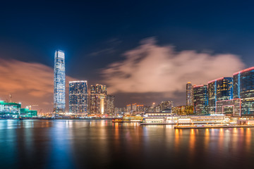 Obraz premium Nightscape of Hongkong Kowloon