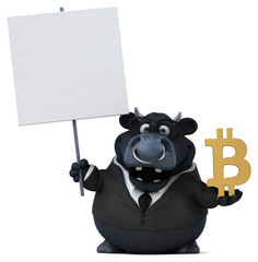 Fun bull - 3D Illustration © Julien Tromeur