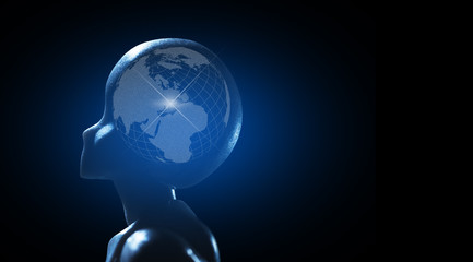 AI, Artificial intelligence conceptual of next generation technology