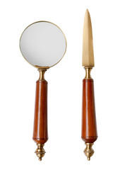 loupe + découpe papier