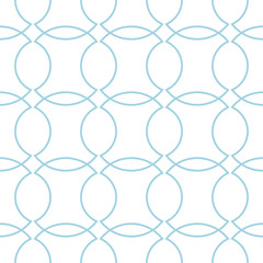 Obraz premium White and navy blue geometric ornament. Seamless pattern