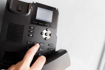 Obraz premium Hotel phone, close up