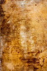 Photo of Old, rusty, scratched metal surface, perfect for a background