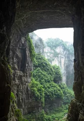 Fototapete Rund Naturpark Wulong natural bridge park in chongqing china  © Yan