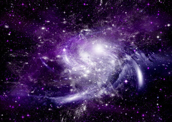 galaxy in a free space