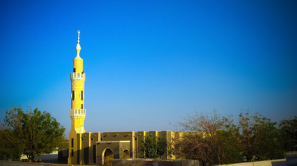 Exterior view to Abri mosque, Sudan